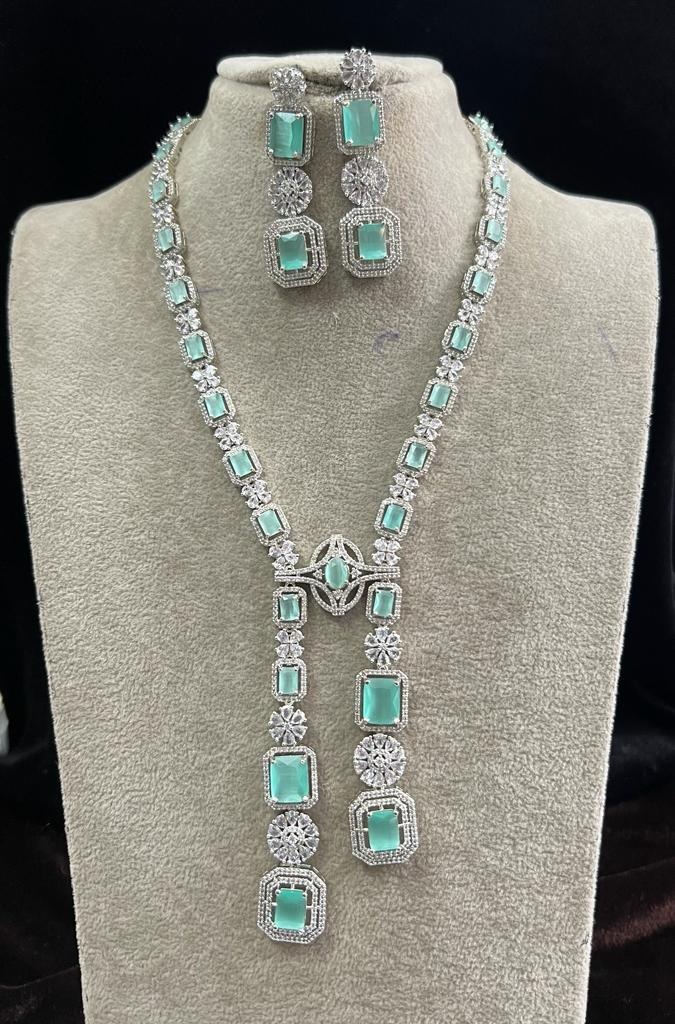Orecchini pendenti da donna in argento Sterling 925 placcato al rodio