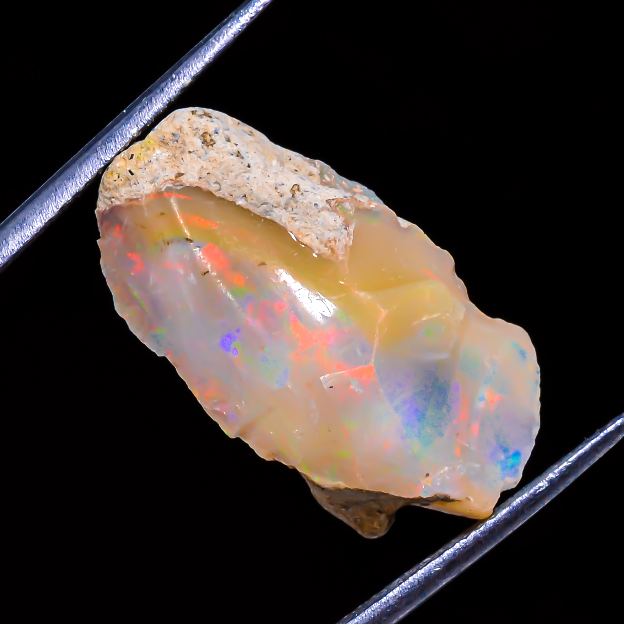 NATURAL ETHIOPIAN OPAL ROUGH LOOSE GEMSTONE 10.65 Cts. (12 x 23 x 08 mm) Dxl_13