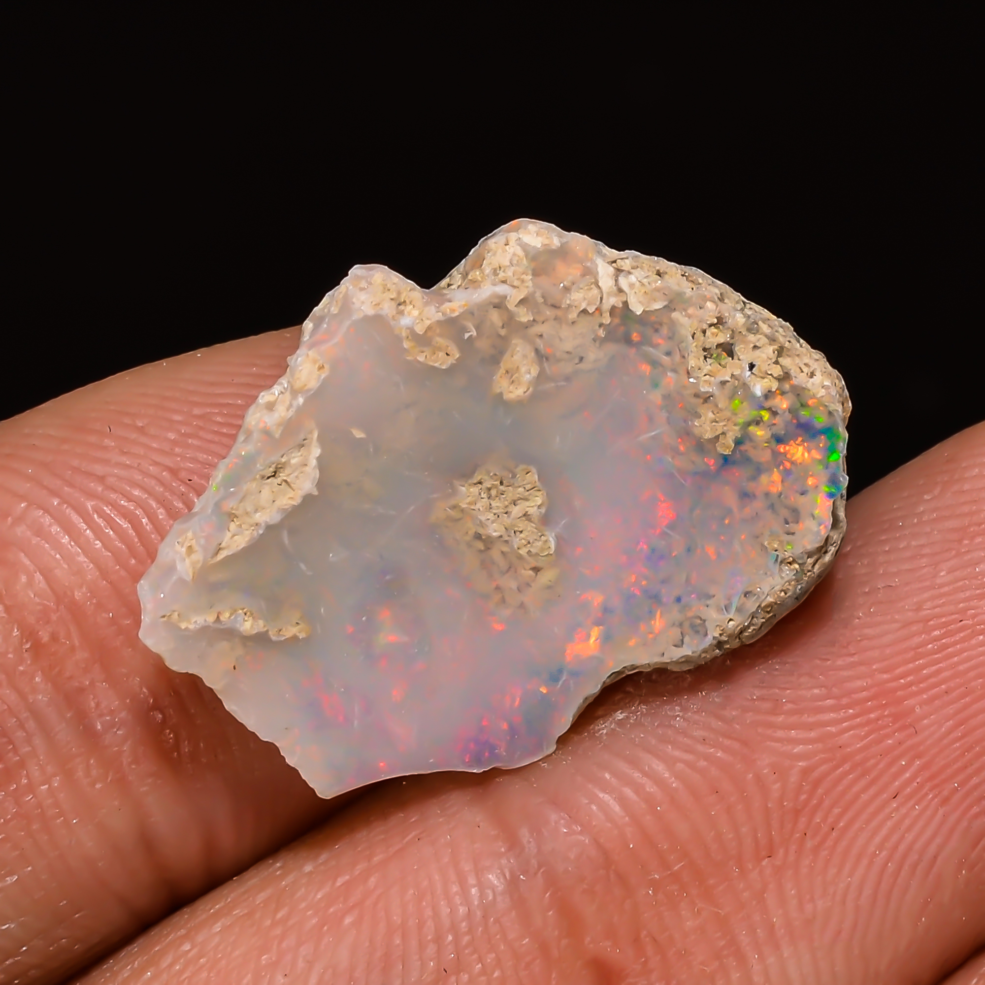 Lot D'Opales De Feu Welo Éthiopiennes Naturelles En Gros - Pierres Brutes Cabochons Ovales